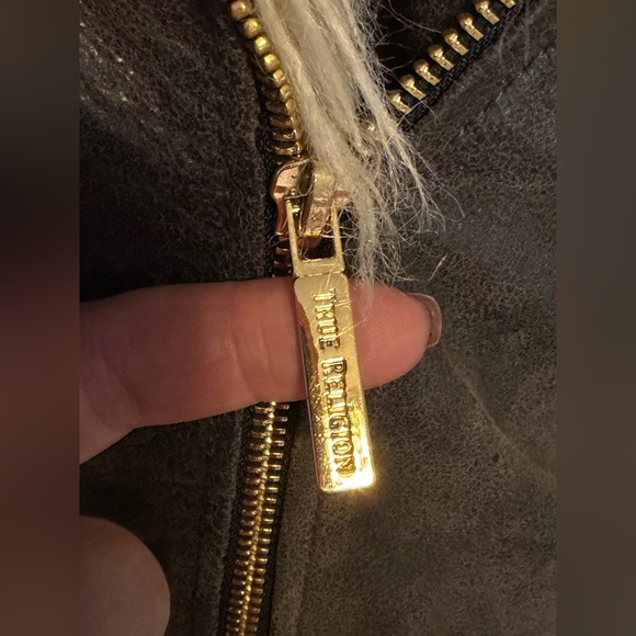 True Religion Brown and Cream Leather Jacket - Picture 2 of 14